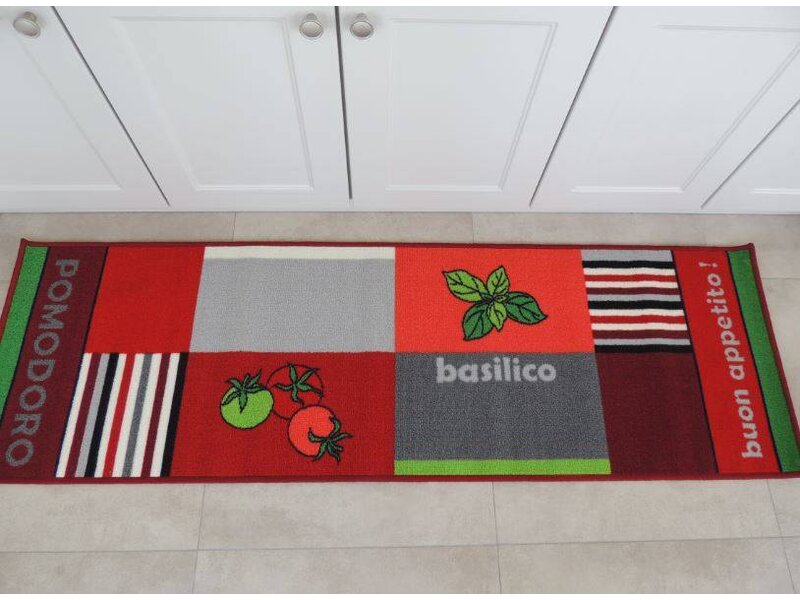 Grote kleurrijke wasbare loper voor de keuken 57x180cm