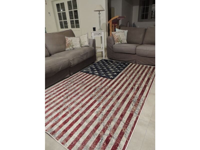 Groot tapijt met vlag USA 160x230
