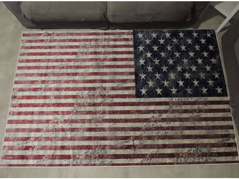 Groot tapijt met vlag USA 160x230