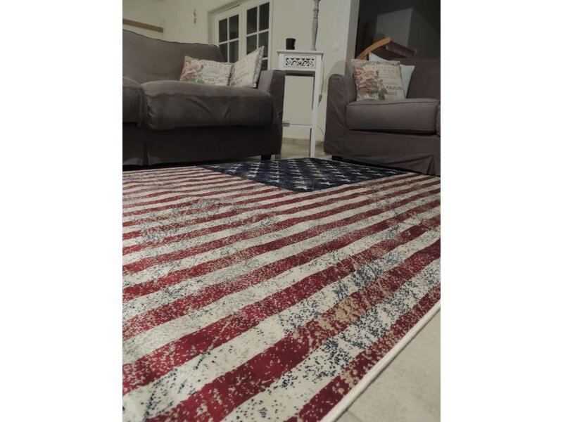 Groot tapijt met vlag USA 160x230