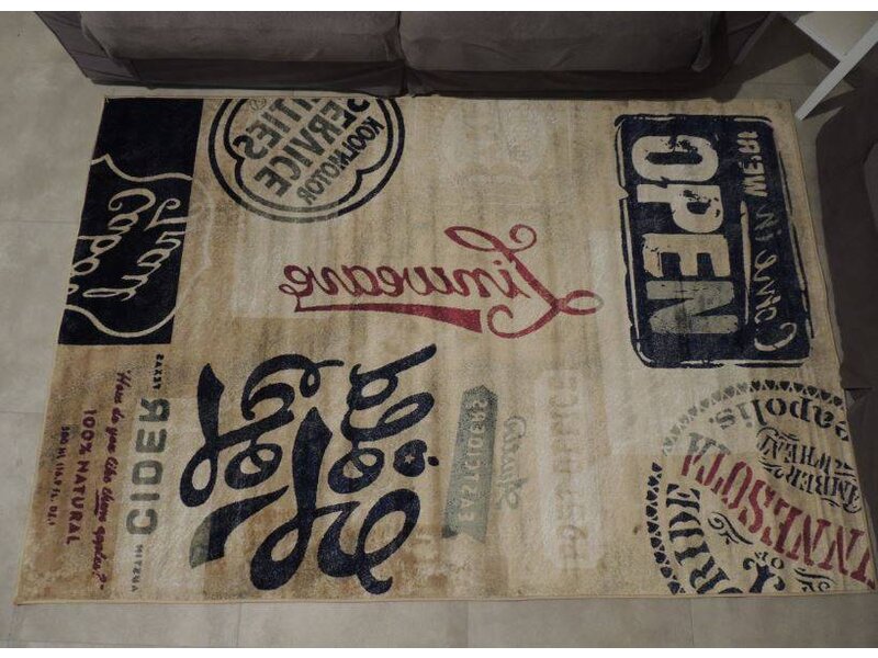 Groot tapijt met vintage look