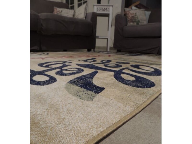 Groot tapijt met vintage look