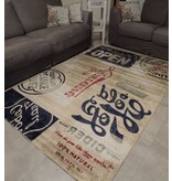 Groot tapijt met vintage look