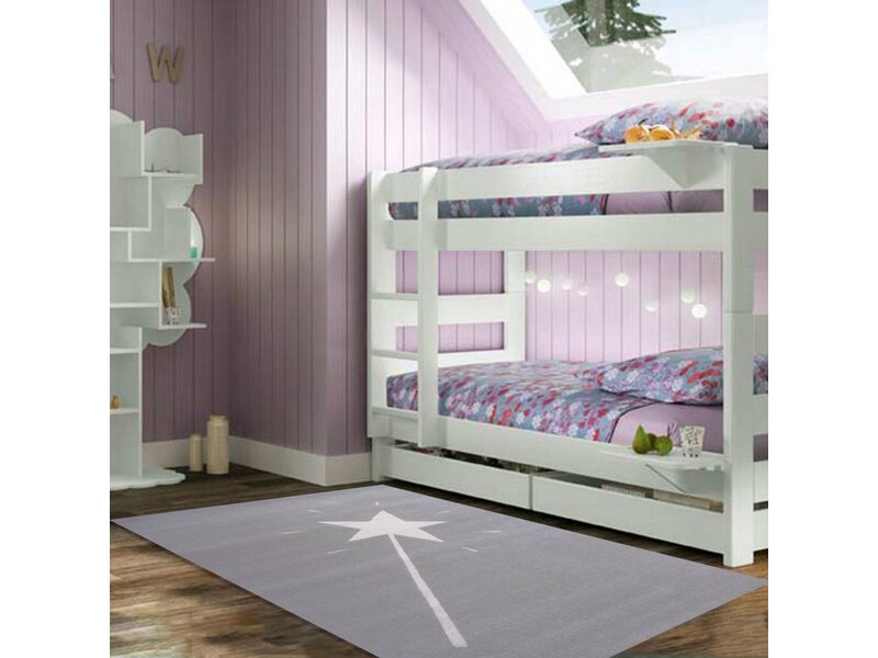 Grijs tapijt voor kinderkamer 120x170
