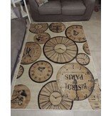Groot tapijt met retro look
