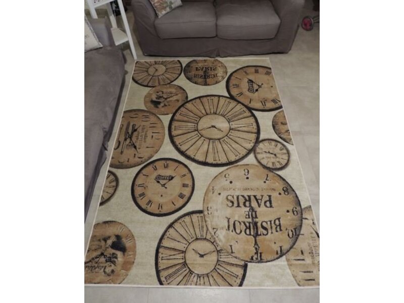 Groot tapijt met retro look