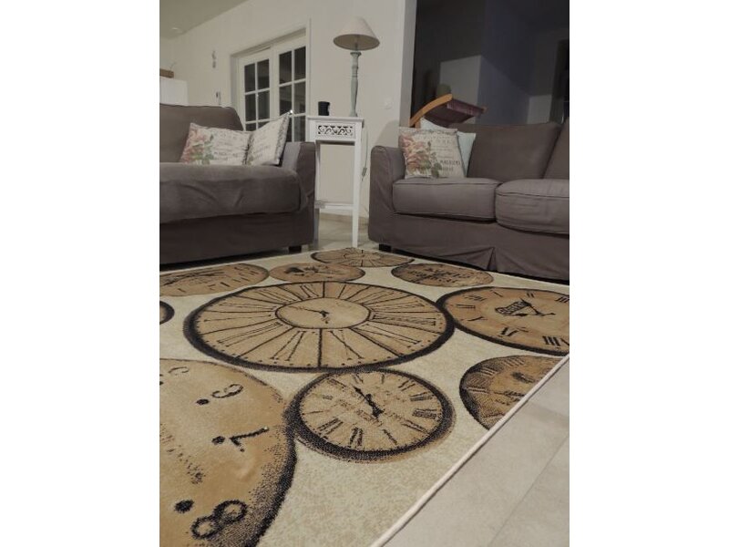 Groot tapijt met retro look