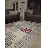 Groot tapijt met retro look