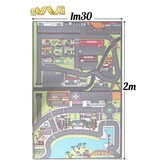 Groot kindertapijt verkeer 130x200cm