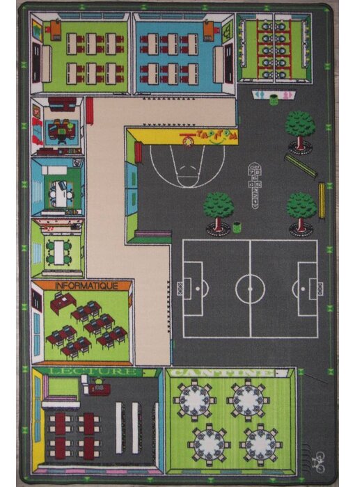 Groot speeltapijt school