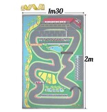 Groot speeltapijt met racebaan 130x200cm