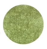 Rond tapijt hoge pool groen - diameter 90cm