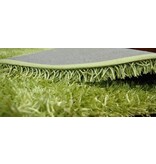 Rond tapijt hoge pool groen - diameter 90cm