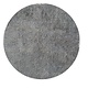 Rond tapijt hoge pool zilvergrijs