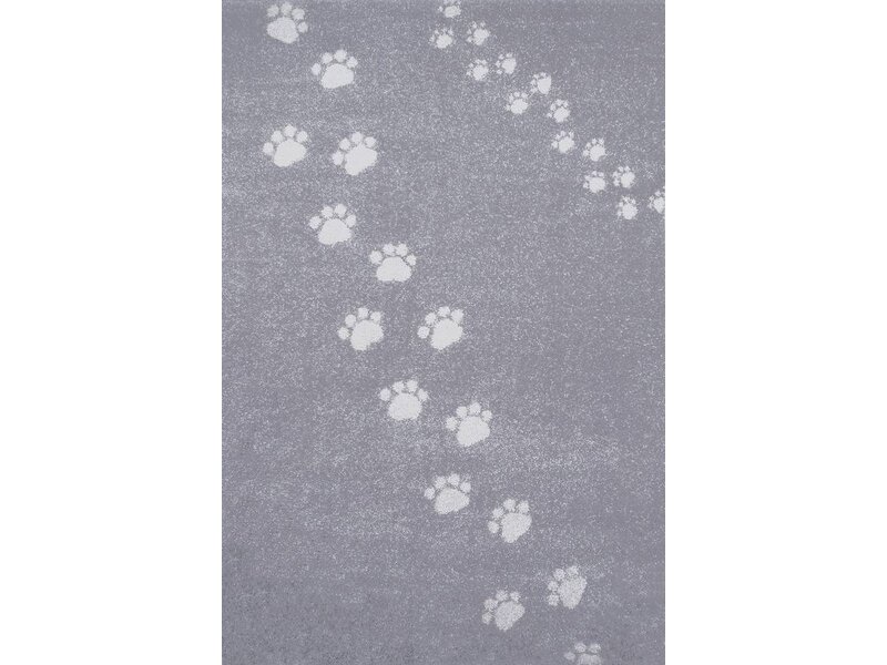 Grijs tapijt voor kinderkamer 100x150cm