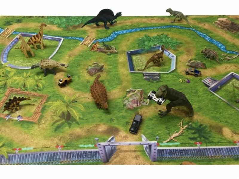 Hygiënische speelmat dino's 100x150cm