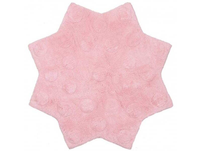 Kindertapijt roze ster