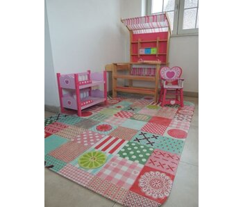 Kleurrijk tapijt kinderkamer met leuk motief