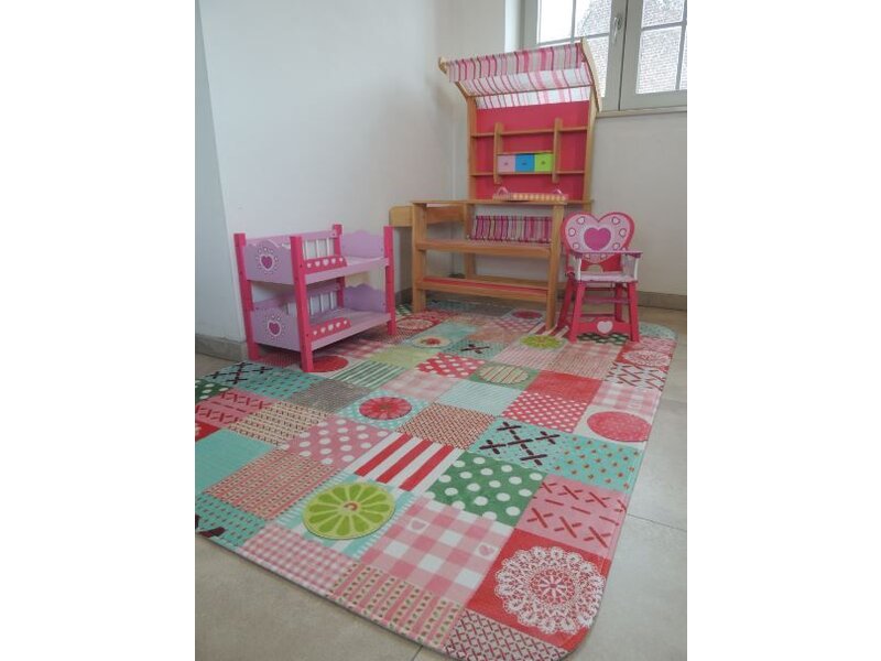 Groot kleurrijk tapijt voor de kinderkamer 130x180cm - SUPERZACHT