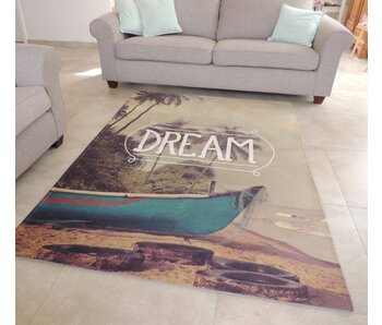 Trendy tapijt met coole print