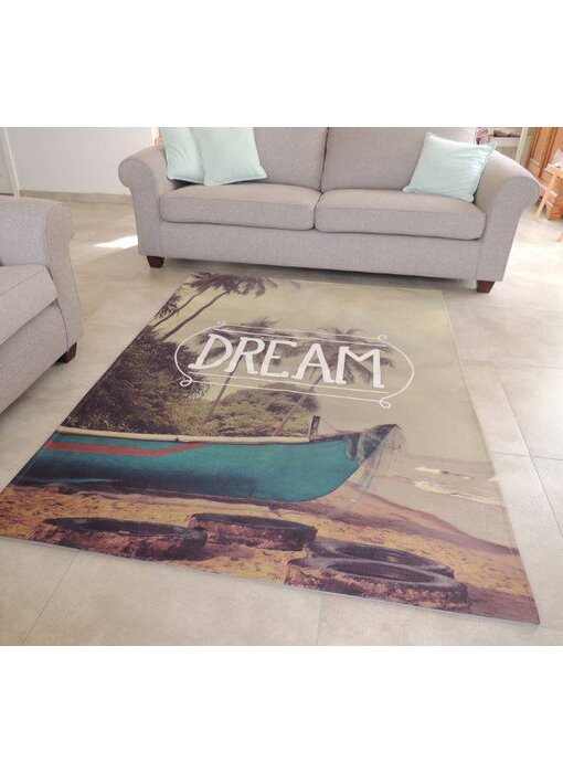 Trendy tapijt met coole print