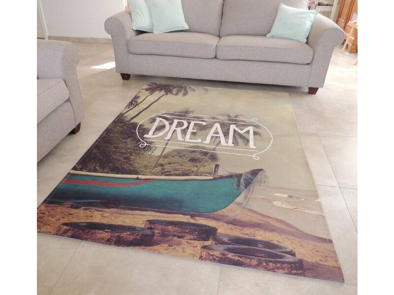 Trendy tapijt met coole print