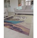 Trendy tapijt met coole print