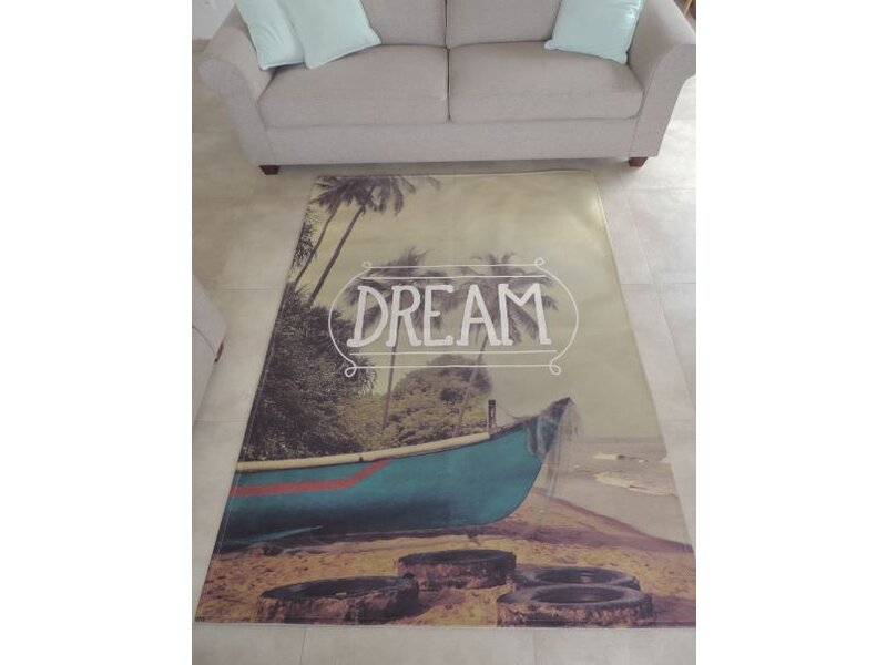 Trendy tapijt met coole print