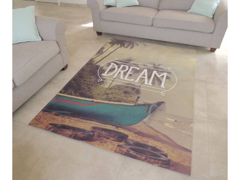 Trendy tapijt met coole print