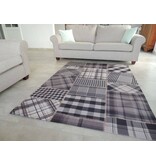 Tapijt in grijs-zwarte tinten voor een landelijk interieur 140x200cm