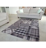 Tapijt in grijs-zwarte tinten voor een landelijk interieur 140x200cm