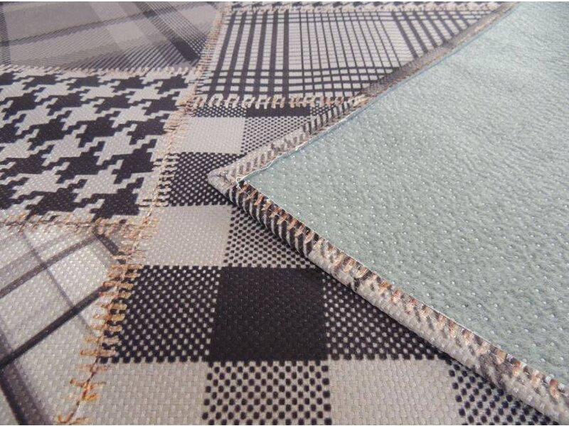 Tapijt in grijs-zwarte tinten voor een landelijk interieur 140x200cm