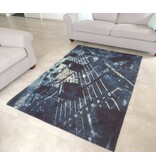 Trendy tapijt met coole print van DJ-mengtafel