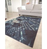 Trendy tapijt met coole print van DJ-mengtafel