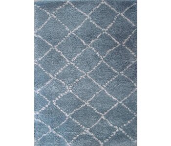 Blauw tapijt met lange pool jongenskamer