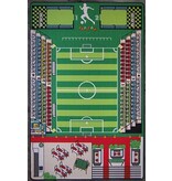 Groot speeltapijt voetbalveld 130x200cm