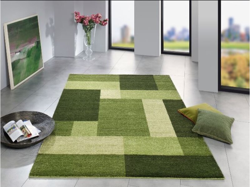 Groen design tapijt