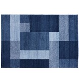 Blauw design tapijt