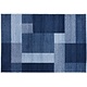 Blauw modern tapijt