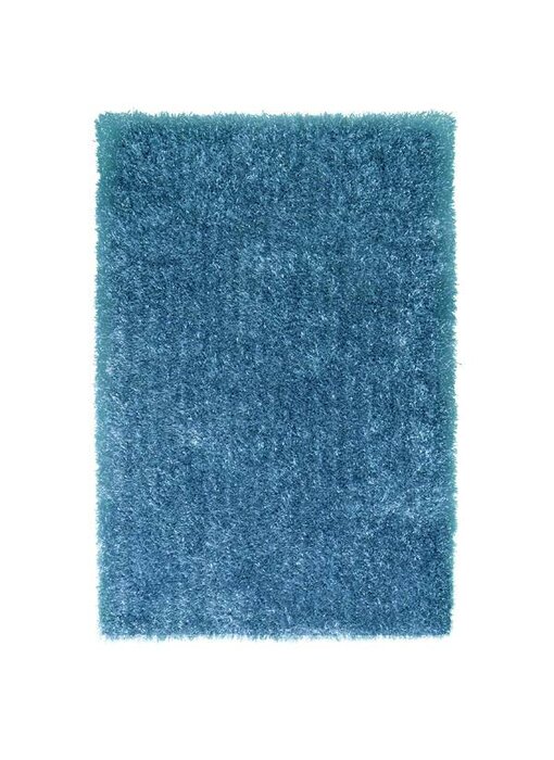 Turquoise tapijt hoogpolig