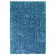 Turquoise tapijt hoogpolig