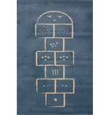 Leuk blauw tapijt voor kinderkamer 100x150cm