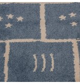 Leuk blauw tapijt voor kinderkamer 100x150cm