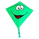 Rhombus Vlieger Diamond Smiley - Groen
