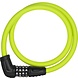 Abus cijfer kabelslot Numerino 5412C/85 lime Abus cijfer kabelslot Numerino 5412C/85 lime