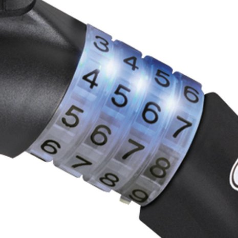 Abus cijfer kabelslot Steel-O-Flex Raydo Pro 1460/85 incl. KLICKfix Abus cijfer kabelslot Steel-O-Flex Raydo Pro 1460/85 incl. KLICKfix