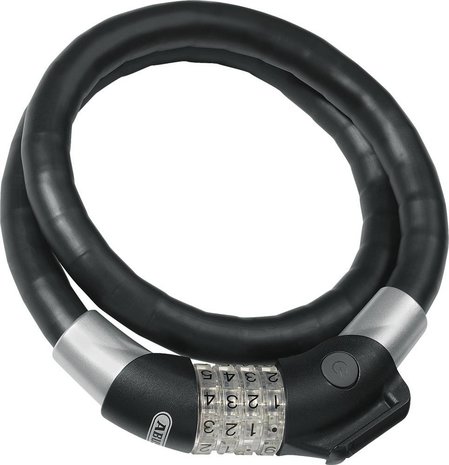 Abus cijfer kabelslot Steel-O-Flex Raydo Pro 1460/85 incl. KLICKfix Abus cijfer kabelslot Steel-O-Flex Raydo Pro 1460/85 incl. KLICKfix