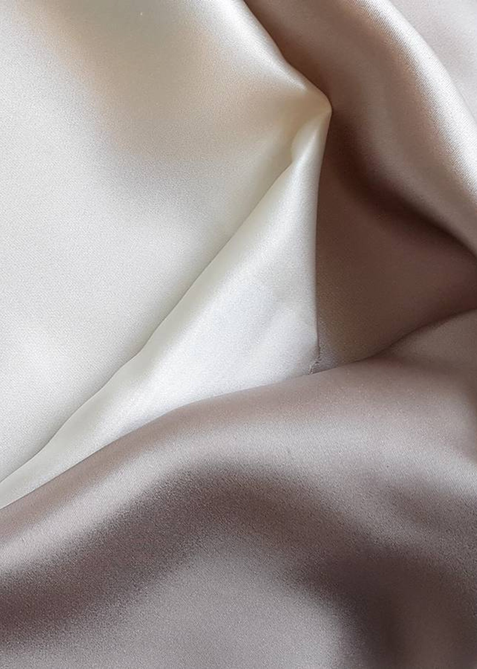 Emperior Silk  Zijden dekbedovertrek Rossini Ivoor & Taupe - 22MM