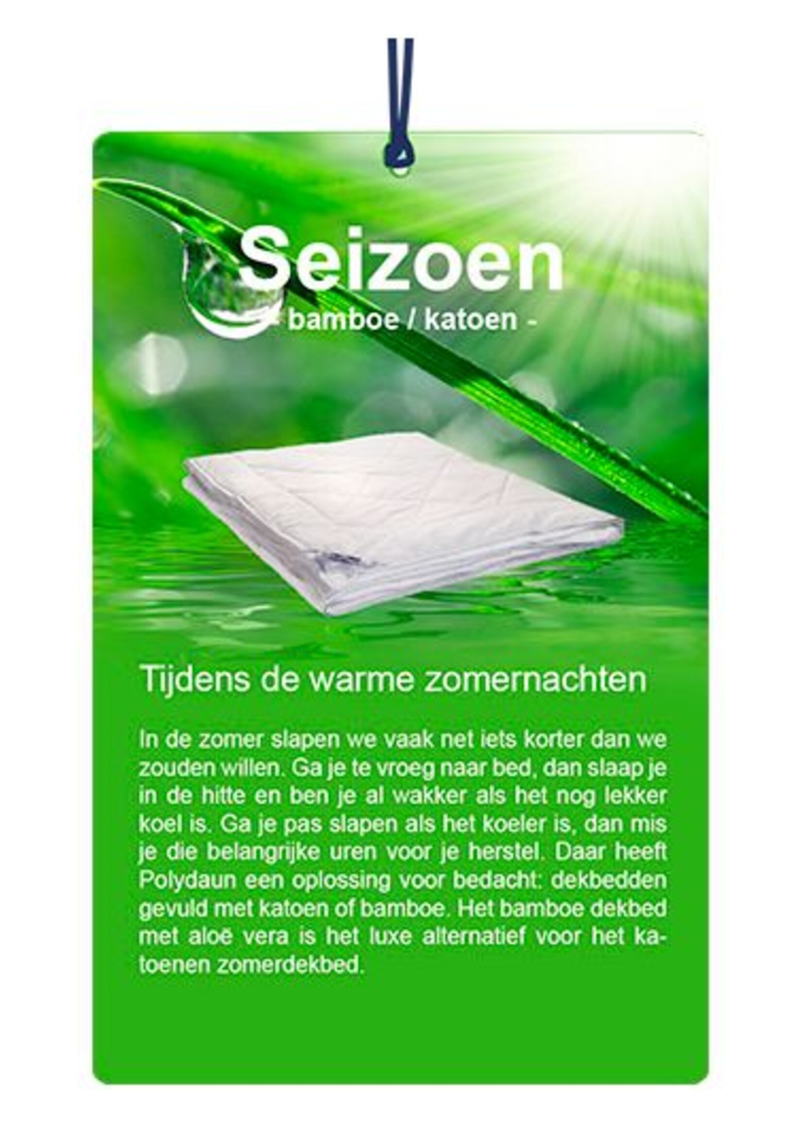 Bamboe zomerdekbed- 250g/m2
