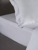Silk Heaven Bamboe hoeslaken - Wit, ivoor of lichtgrijs 180x200cm